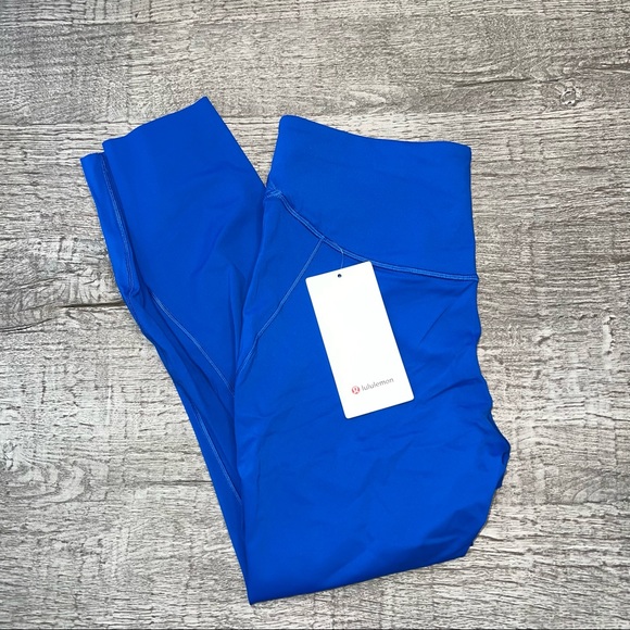 Base Pace High-Rise Running Tight 25" SYMB Symphony Blue size 12 - Picture 5 of 7